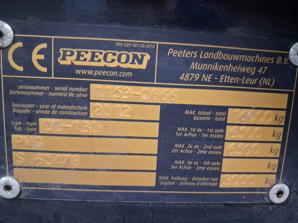 Peecon Cc130 haakarm kipper