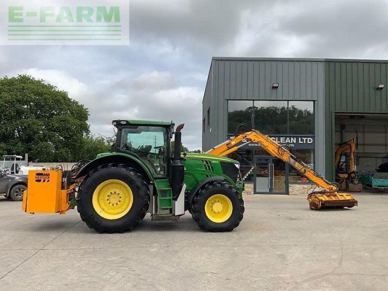 John Deere 6195r c/w herder mounted hedge trimmer (st26503)