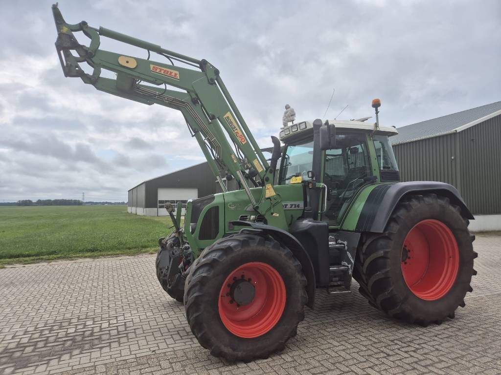 Fendt 714 Vario TMS, voorlader, zeer netjes