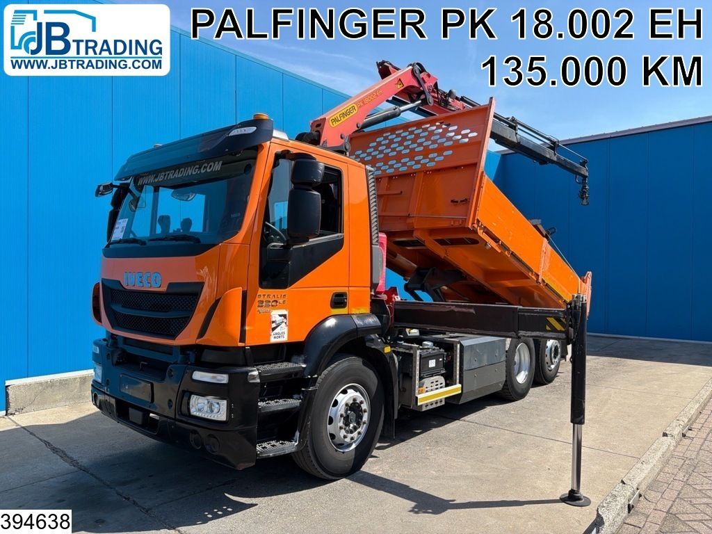 Iveco 260S33 EURO 6, CNG, Palfinger, Retarder, PTO