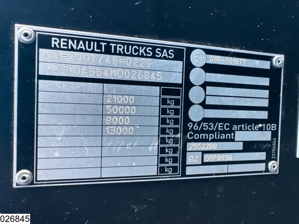 Renault T 480 EURO 6d, Standairco
