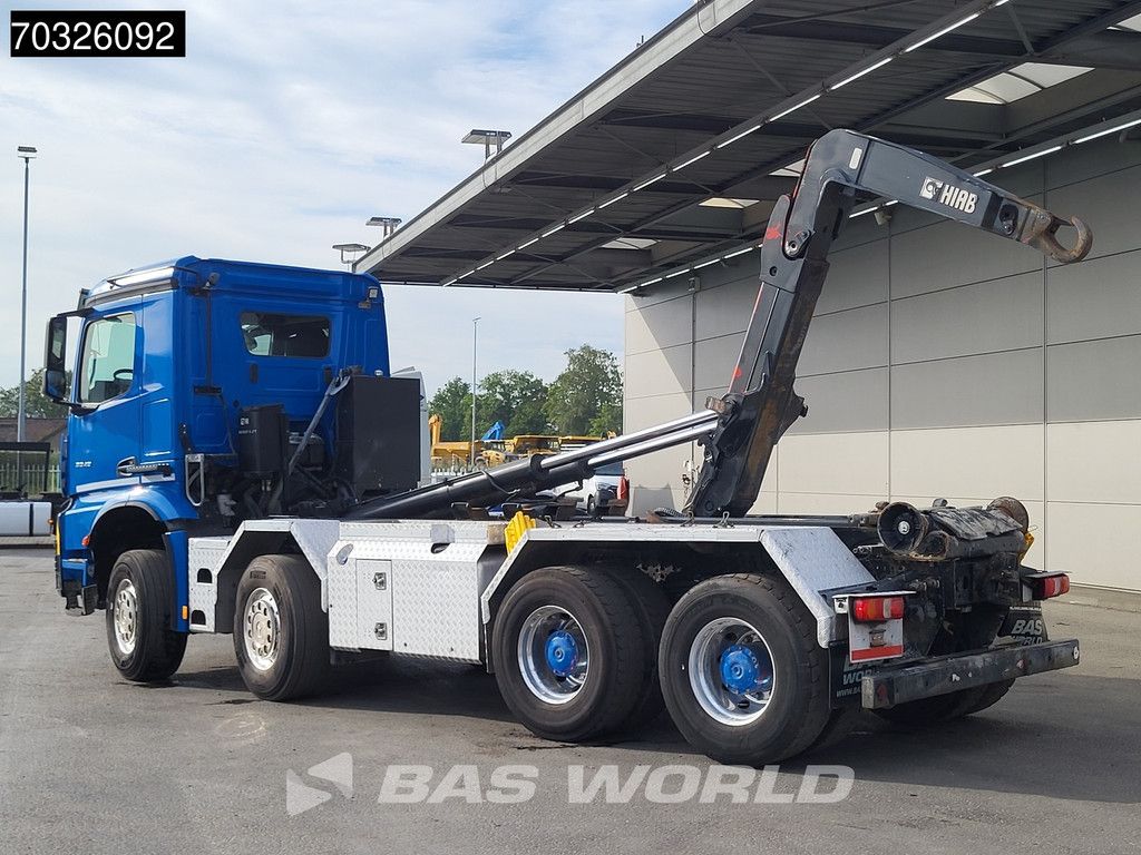 Mercedes Arocs 3245 8X4 HIAB XR26Z56 containersystem Steel Suspension Big-Axle Retarder Euro 6