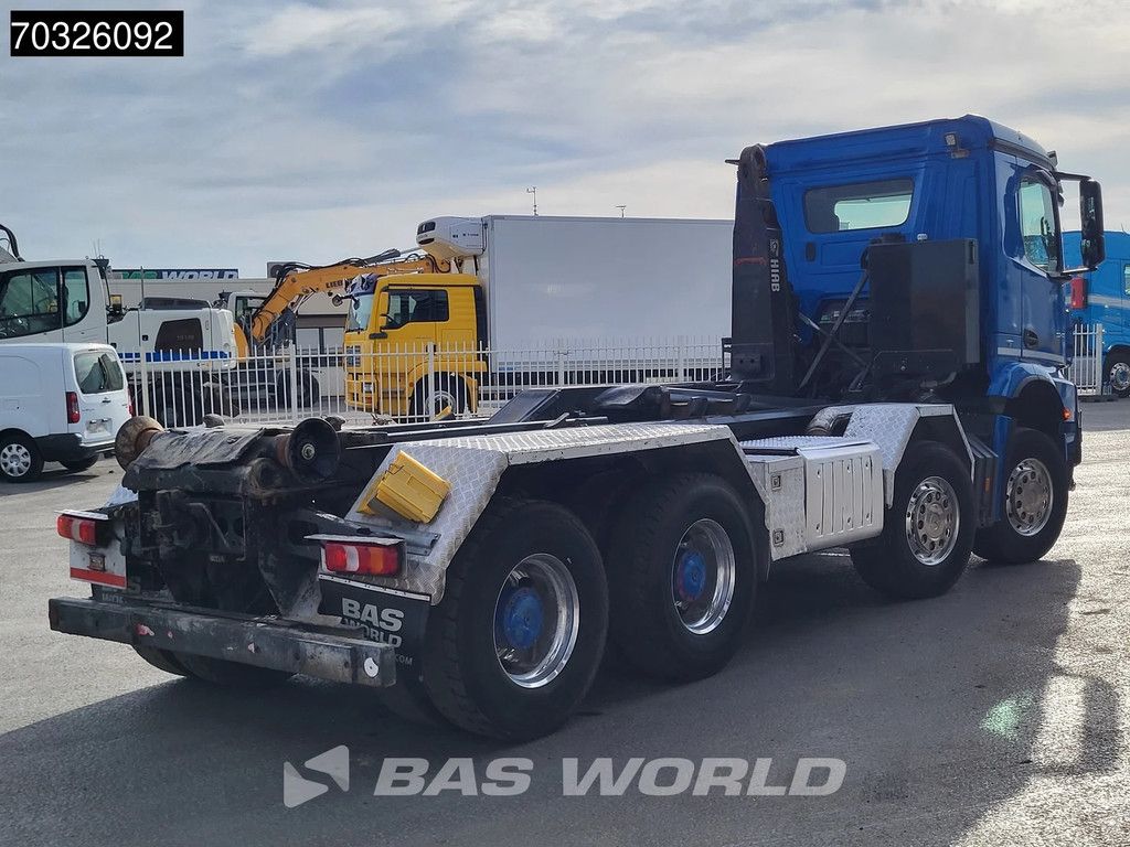 Mercedes Arocs 3245 8X4 HIAB XR26Z56 containersystem Steel Suspension Big-Axle Retarder Euro 6