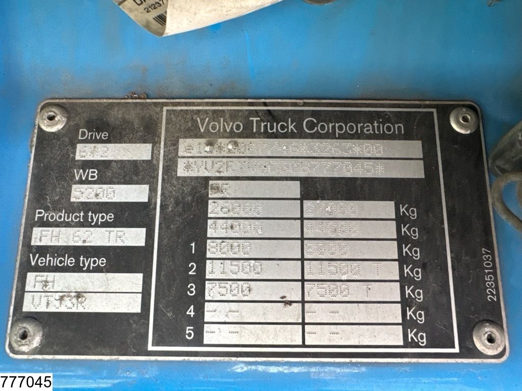 Volvo FH 420 6x2, EURO 6, Combi, Samro, Standairco