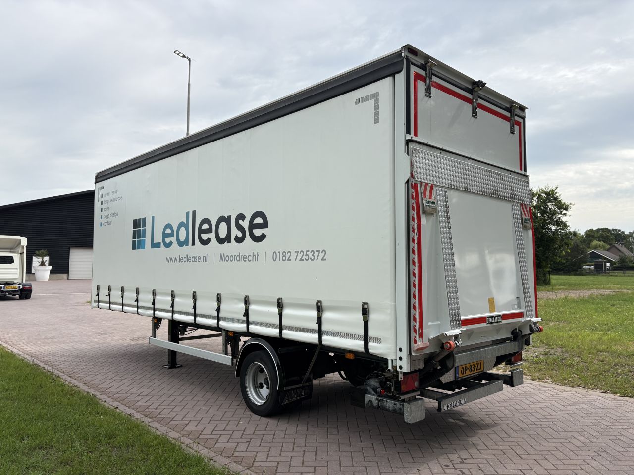 Be oplegger Bunk schuifzielen 7 ton met laadklep 1500 kg