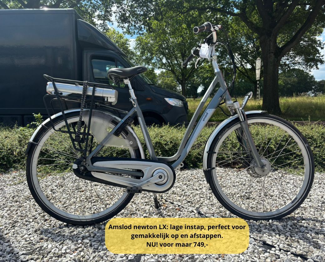 Elektrische fiets damesfiets herenfiets voorwielmotor z.g.a.n