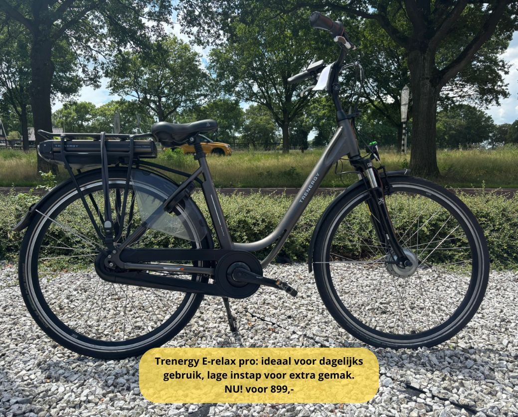 Elektrische fiets damesfiets herenfiets voorwielmotor z.g.a.n