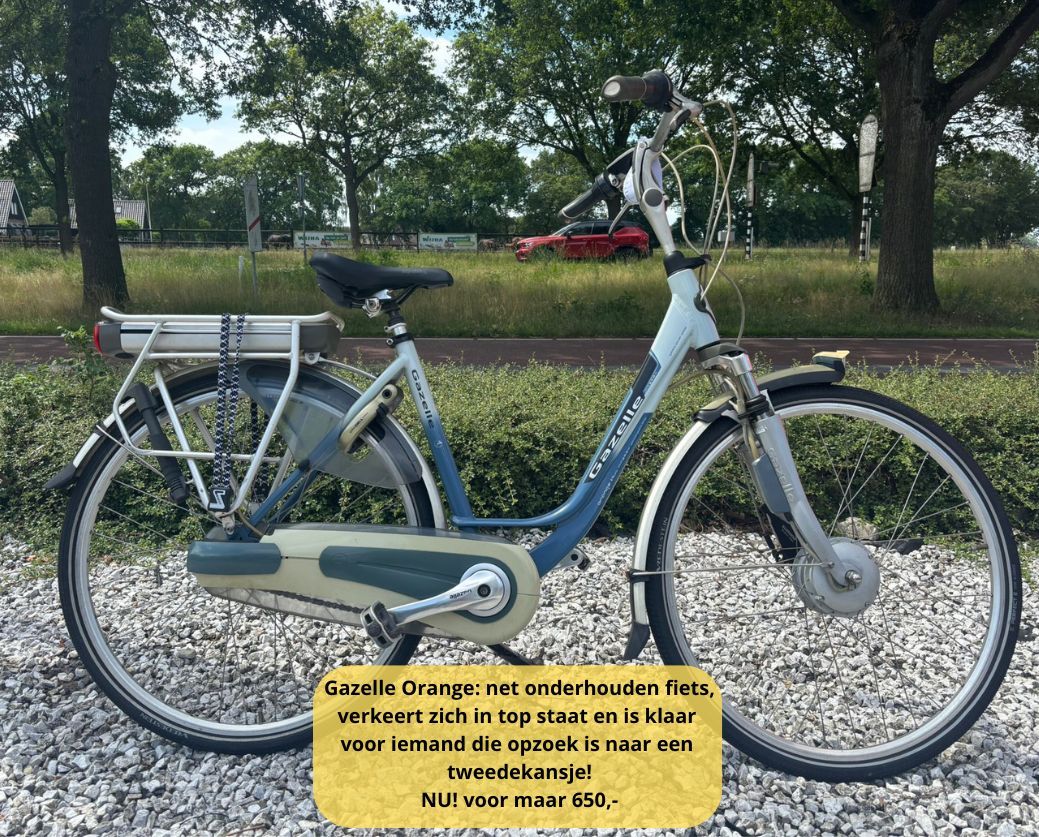 Elektrische fiets damesfiets herenfiets voorwielmotor z.g.a.n
