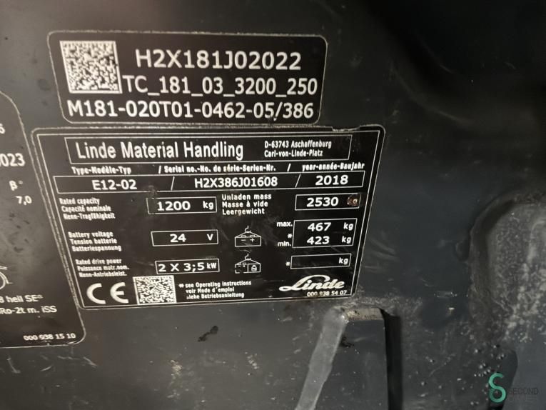Heftrucks Elektrisch Linde E12-02 2018