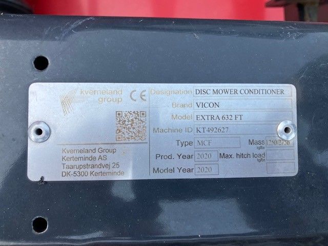 Vicon Vicon Extra 632 FT Frontmaaier met kneuzer