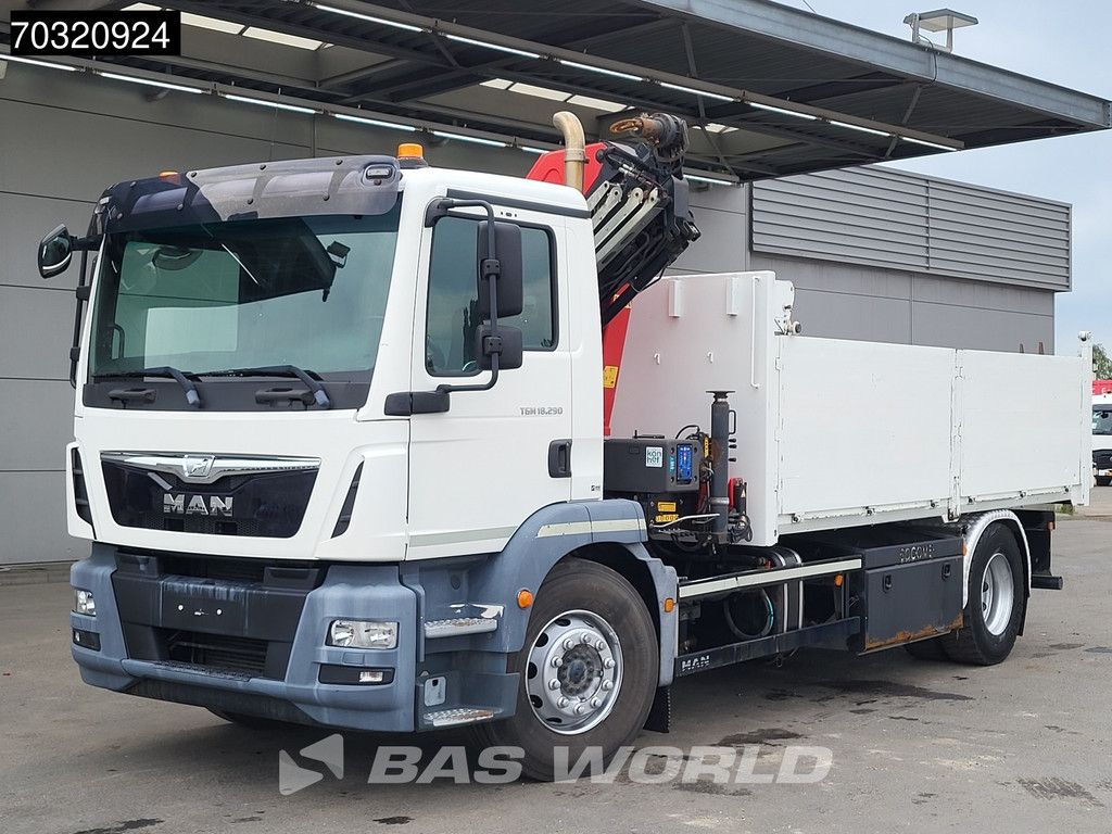 MAN TGM TGM 18.290 4X2 HMF 1320 K4 Remote Crane Tipper Full Steel Euro 6