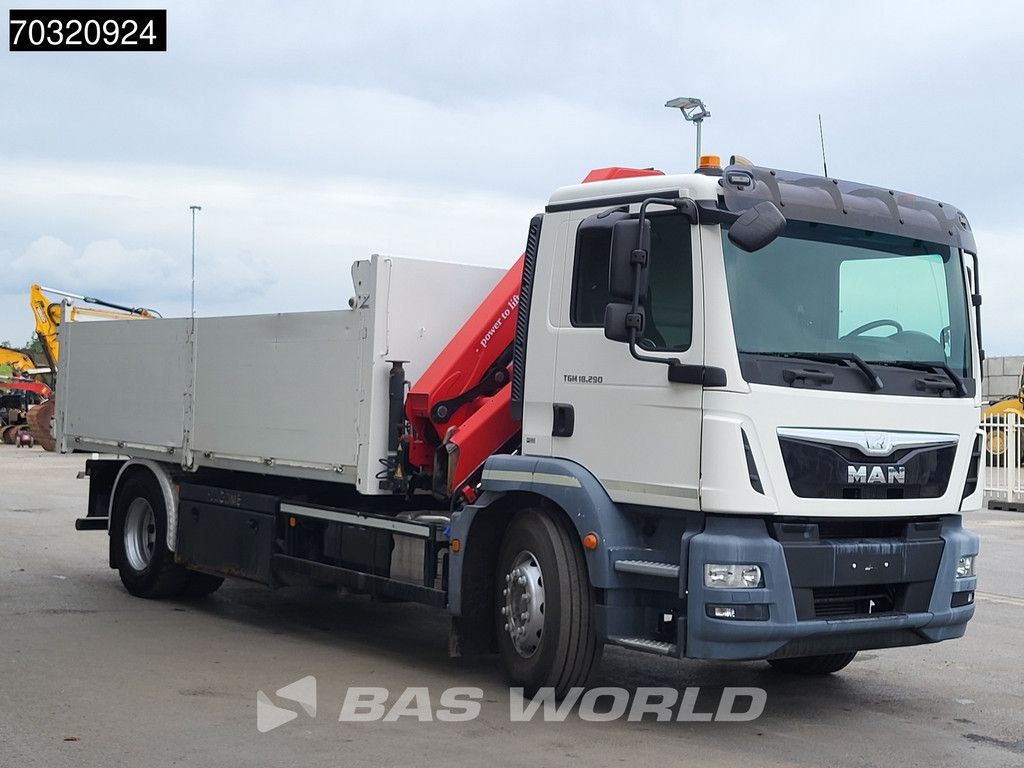 MAN TGM TGM 18.290 4X2 HMF 1320 K4 Remote Crane Tipper Full Steel Euro 6