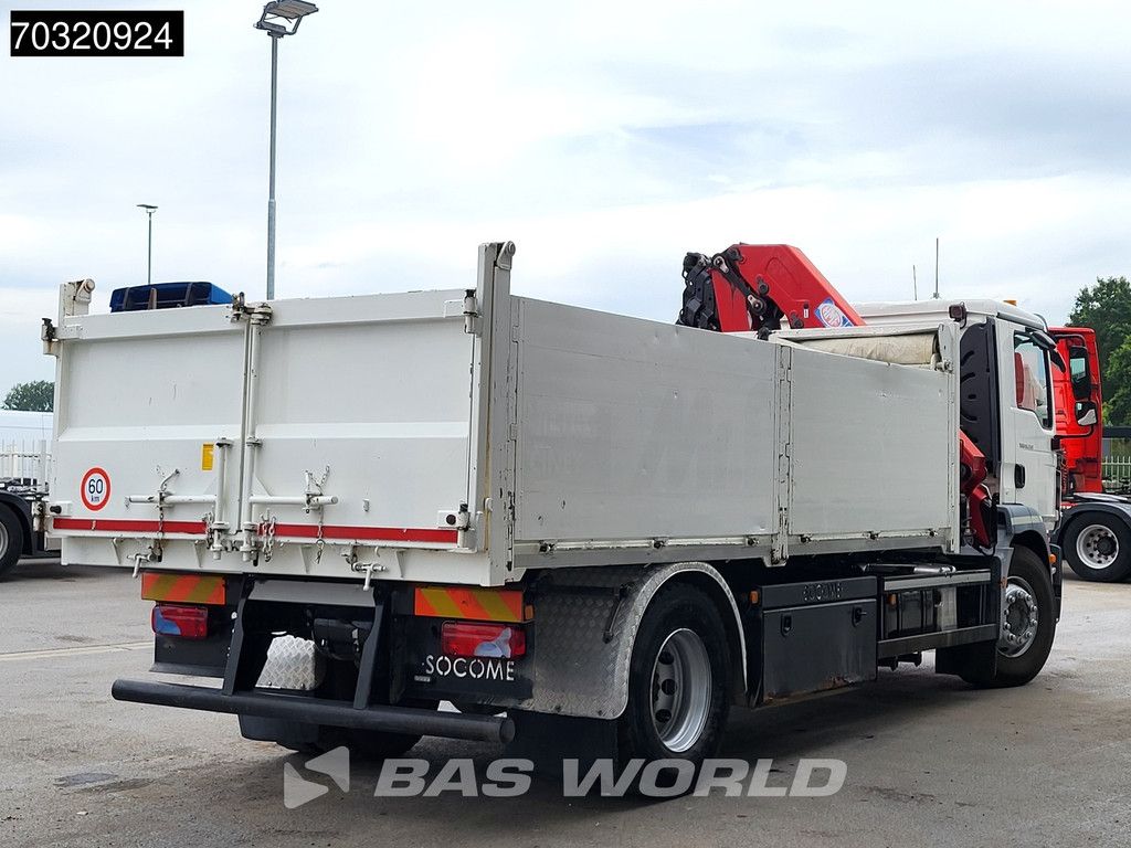 MAN TGM TGM 18.290 4X2 HMF 1320 K4 Remote Crane Tipper Full Steel Euro 6