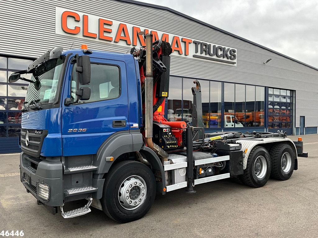Mercedes-Benz Axor 2636 Manual Steel suspension 6x4 Palfinger 17 Tonmeter laadkraan