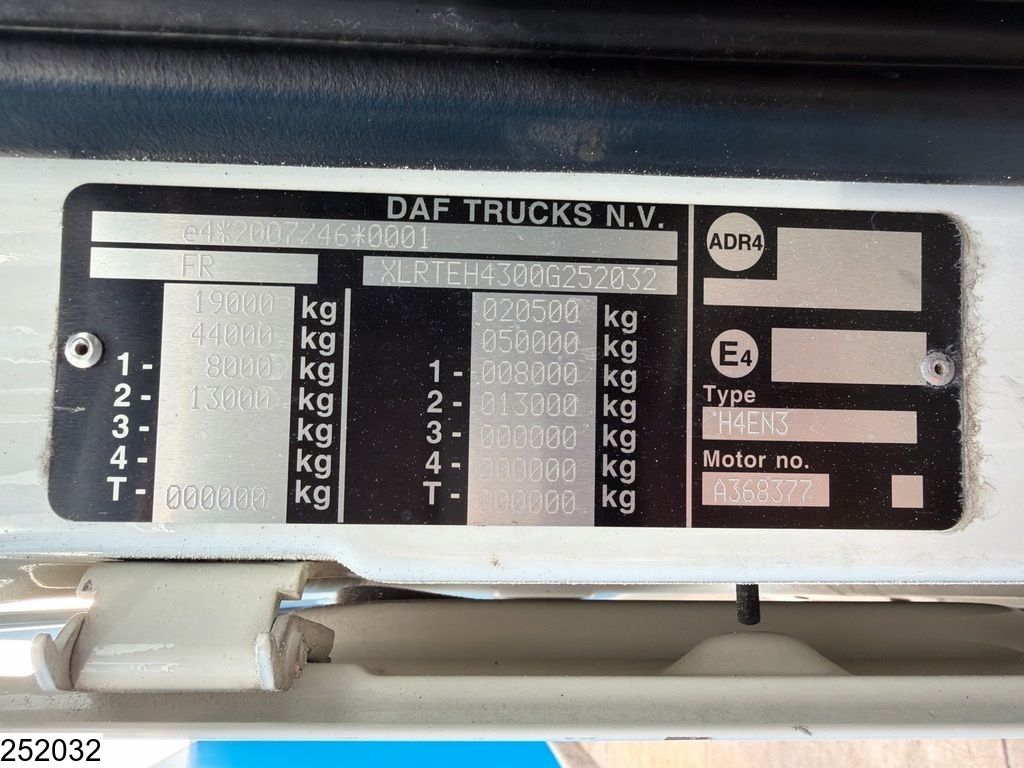 DAF XF 480 EURO 6, Standairco