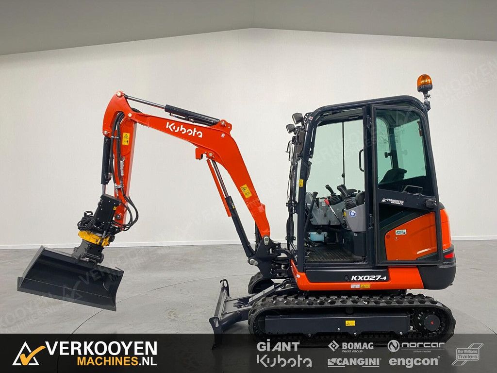 2026 Kubota KX027-4 Hi Spec + Engcon EC204-CW05 ADV1047