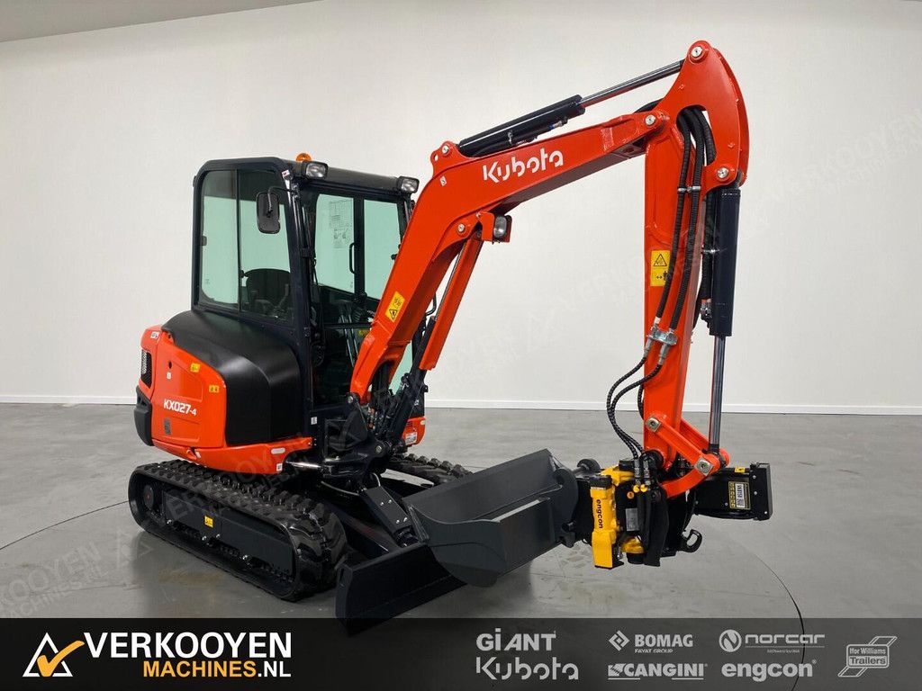 2026 Kubota KX027-4 Hi Spec + Engcon EC204-CW05 ADV1047