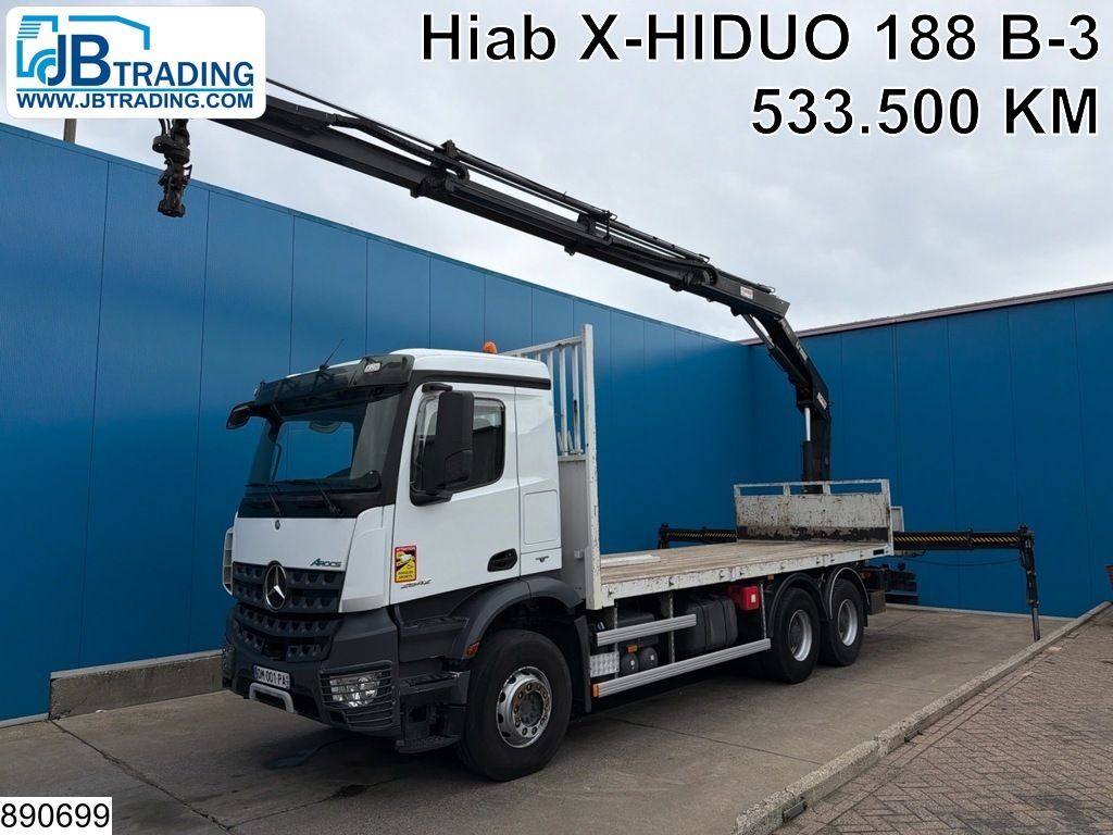 Mercedes Actros 2640 6x4, EURO, HIAB, Remote, PTO