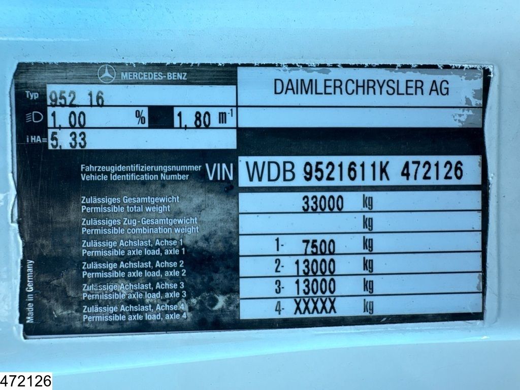 Mercedes Actros 3348 6x4, EURO 3, V8, Hydraulic, Liebherr 6m3