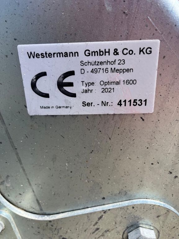 Westermann Optimal 160 veegmachine