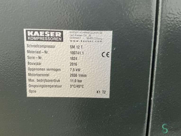 Compressor Kaeser SM 12 T 2016
