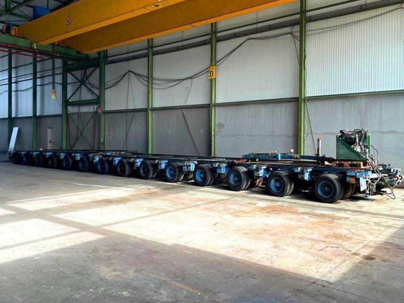 Nicolas 400-metric-ton SPMT Modular Hydraulic Trailer