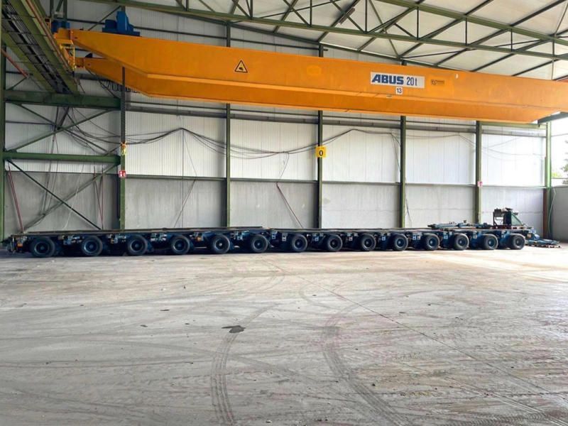 Nicolas 400-metric-ton SPMT Modular Hydraulic Trailer