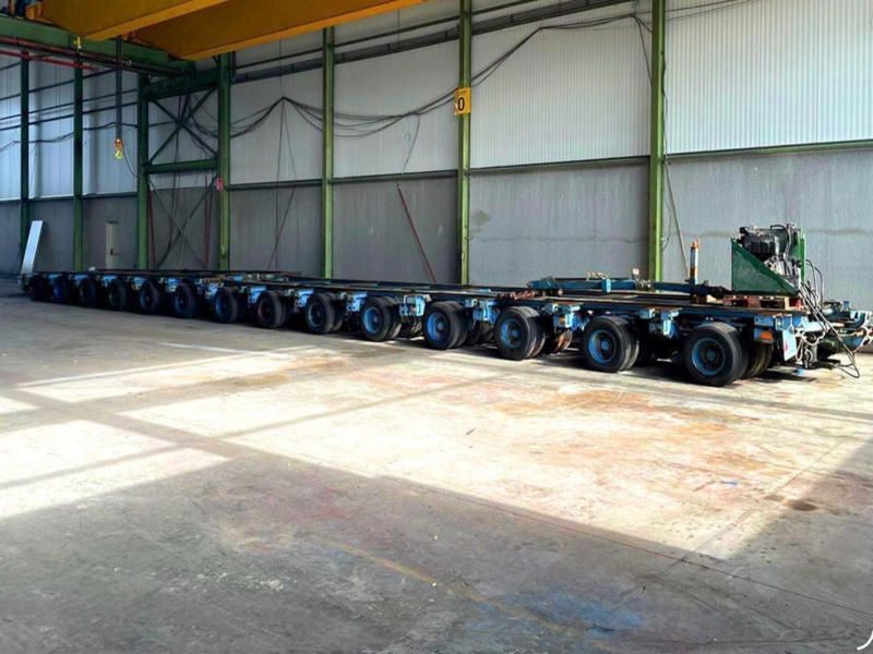 Nicolas 400-metric-ton SPMT Modular Hydraulic Trailer