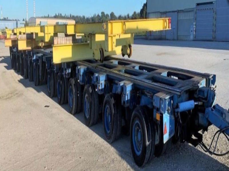 Nicolas 400-metric-ton SPMT Modular Hydraulic Trailer