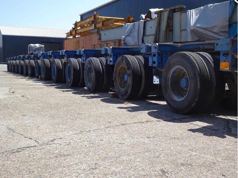 Nicolas 400-metric-ton SPMT Modular Hydraulic Trailer