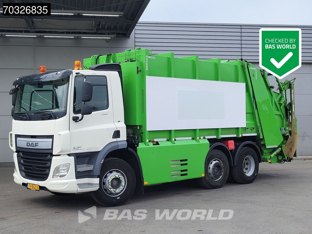 DAF CF 290 6X2 NL-Truck APK HALLER 20m3 MED XL Steering Axle Automatic Euro 6