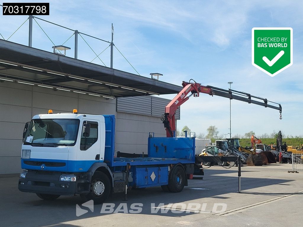 Renault Premium 370 4X2 HMF 1560 K4 Kran Crane Manual ADR Big-Axle Steelsuspension Euro 3