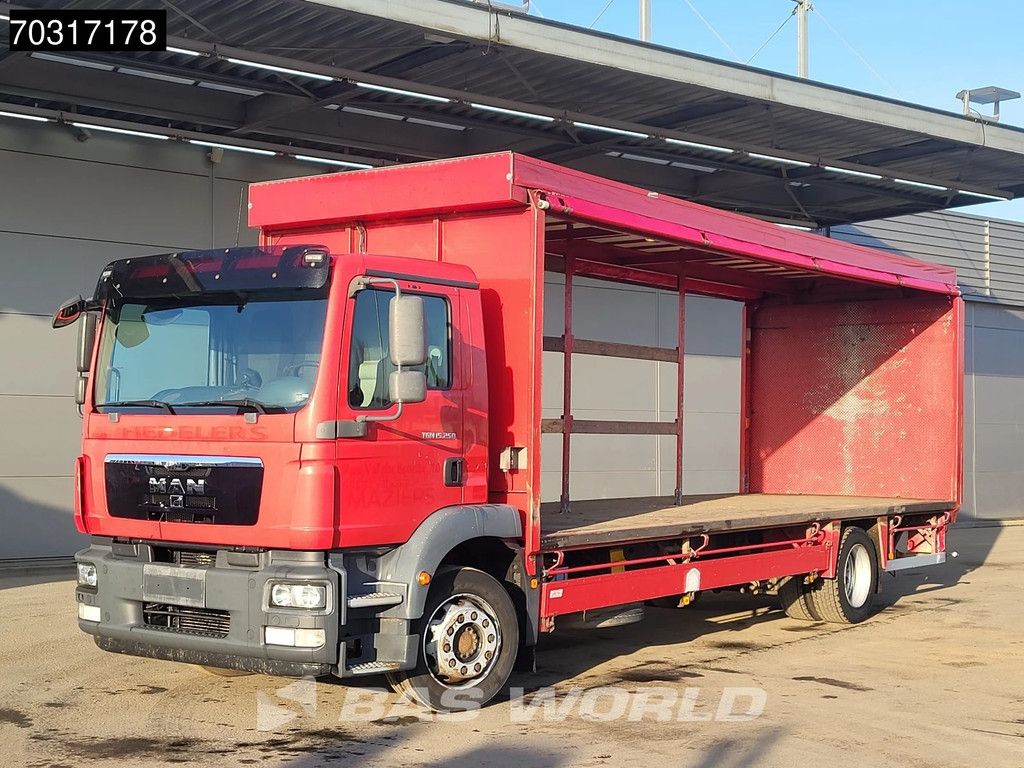 MAN TGM 15.250 4X2 16tonner Curtainsides 2500kg Ladebordwand Automatic Euro 5