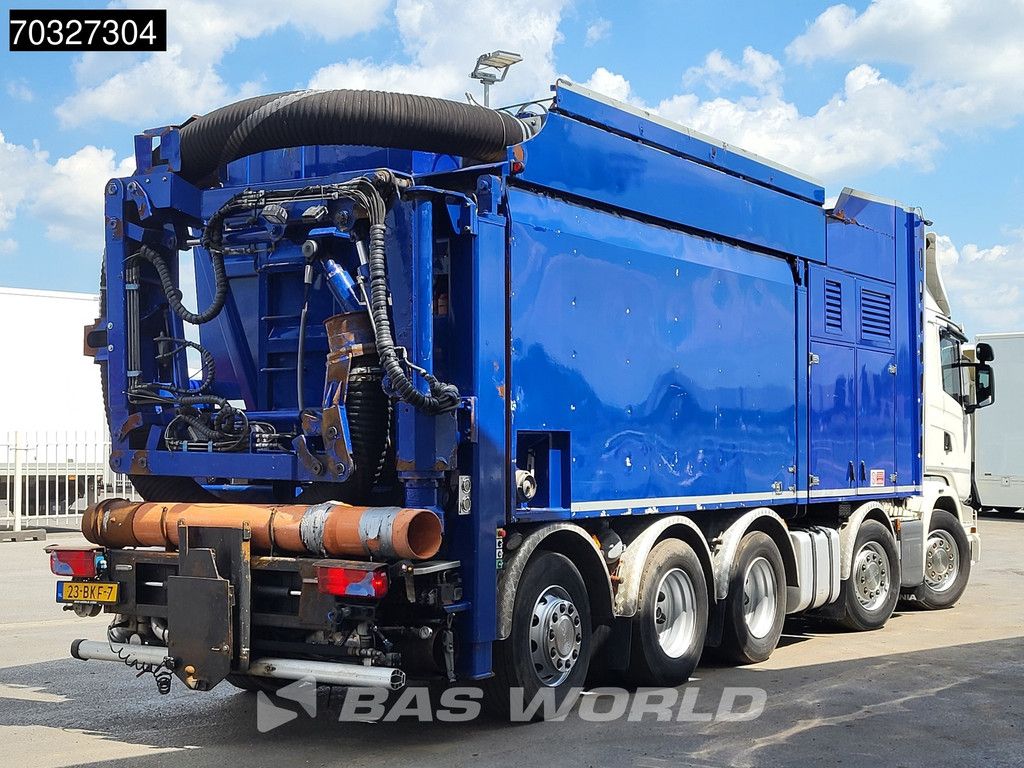 Scania G G490 10X4 NL-truck LONGO Suction excavator Saugbagger Turbine Hydraulic arm Euro 6