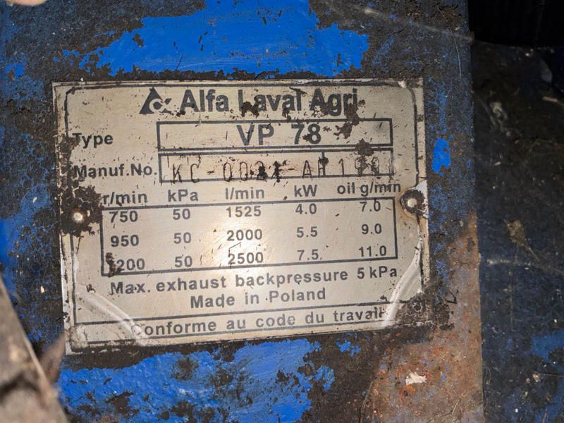 Alfa Laval VP78 Vakuumpumpe