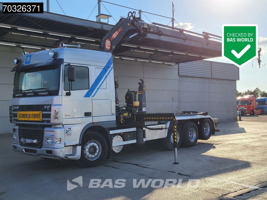 DAF XF95.430 8X2 PM21 S Crane 5x Extensions Manual Gearbox Hook Euro 3