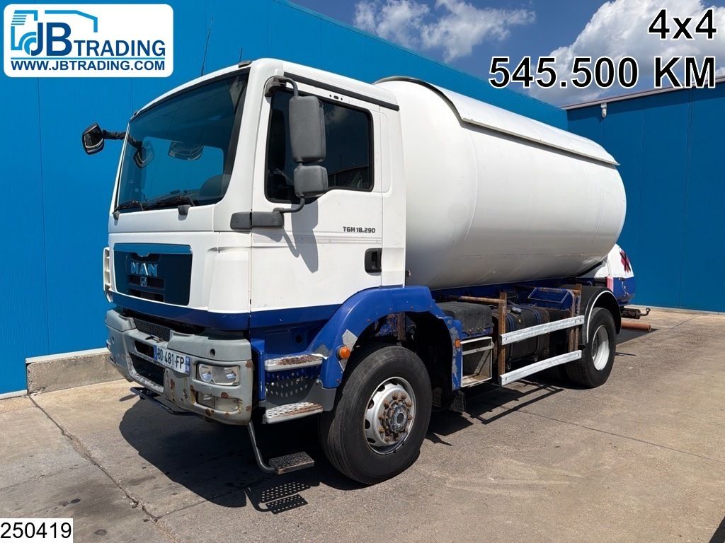 MAN TGM 18 290 4x4, EURO 5, PTO, 17.506 Liter, GPL LPG