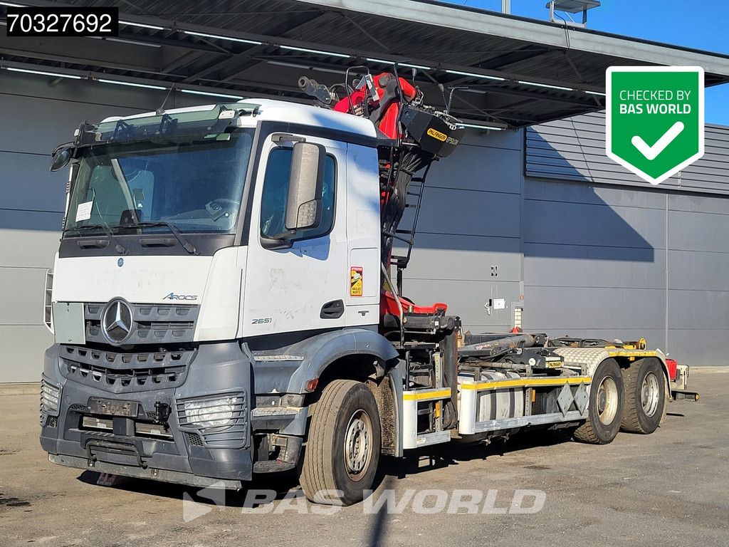 Mercedes Arocs 2651 6X4 BROKEN ENGINE Palfinger Q170Z Crane + Hook Euro 6