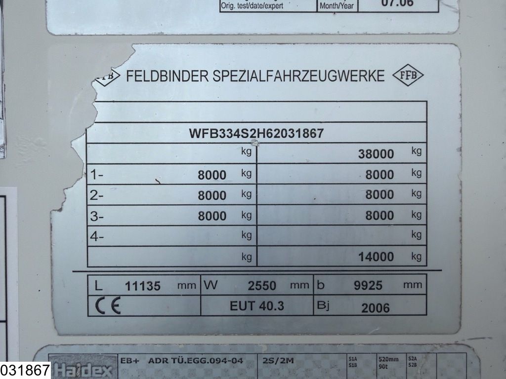 Feldbinder Silo 40.000 Liter, 1 Comp.