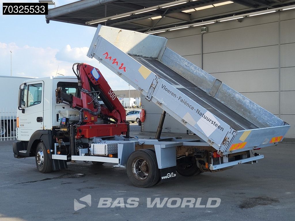 Nissan Atleon Atleon 95.19 4X2 HMF 503 K1 Crane kran 4m3 tipper Manual Euro 4