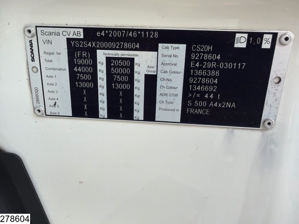 Scania S 500 EURO 6d, Retarder, Standairco