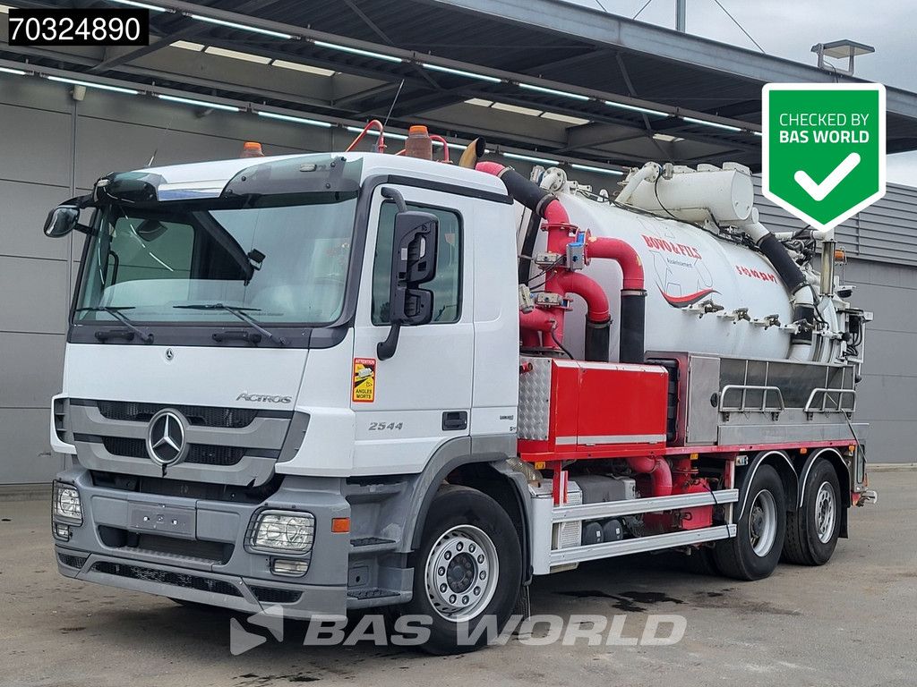 Mercedes Actros 2544 6X2 Vacuum truck Saug und druck Aufbau Semi-Automatic Euro 5