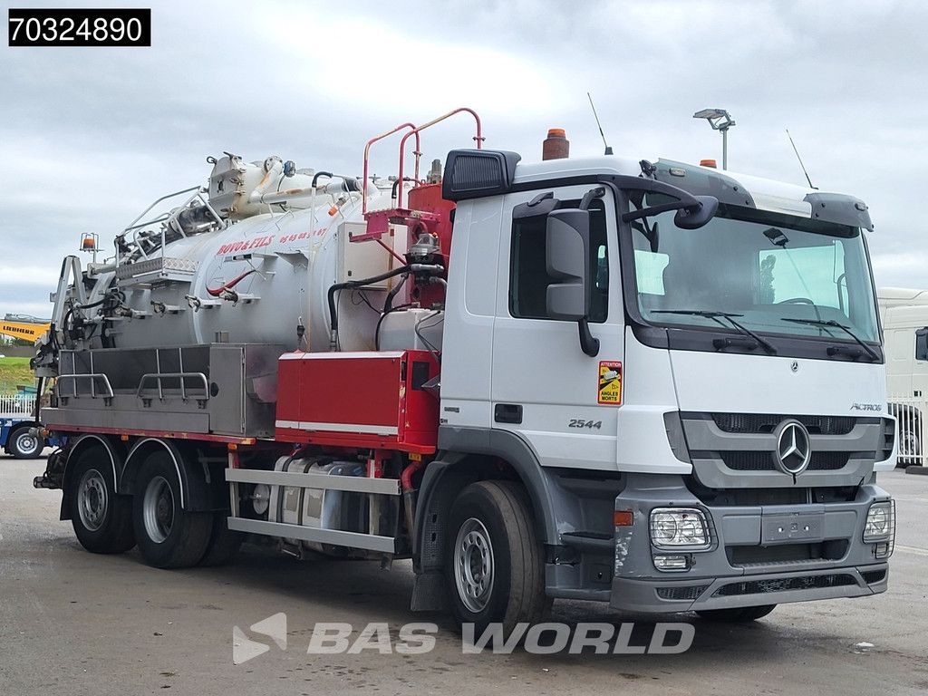 Mercedes Actros 2544 6X2 Vacuum truck Saug und druck Aufbau Semi-Automatic Euro 5