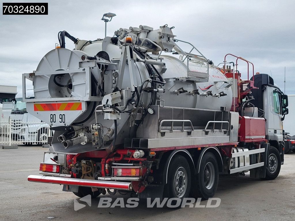 Mercedes Actros 2544 6X2 Vacuum truck Saug und druck Aufbau Semi-Automatic Euro 5