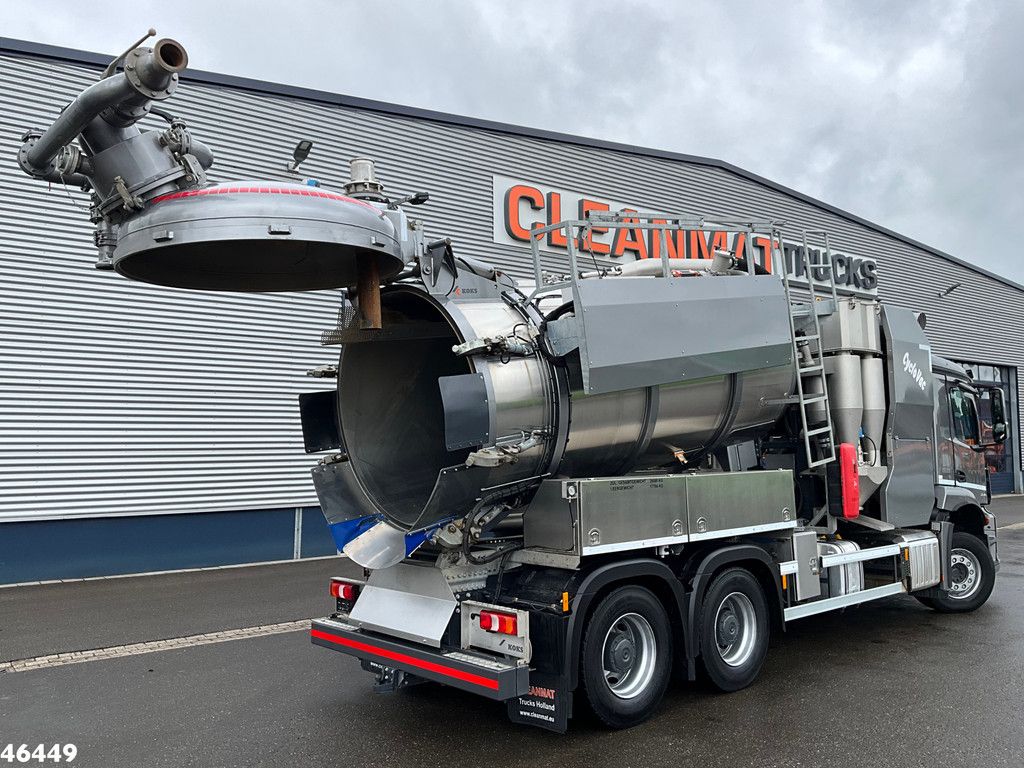 Mercedes-Benz Arocs 2643 6x4 Koks Cyclovac Vacuum Droge stoffen RVS opbouw