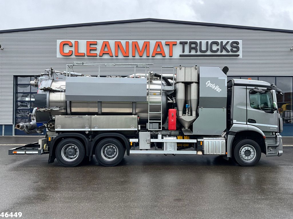 Mercedes-Benz Arocs 2643 6x4 Koks Cyclovac Vacuum Droge stoffen RVS opbouw
