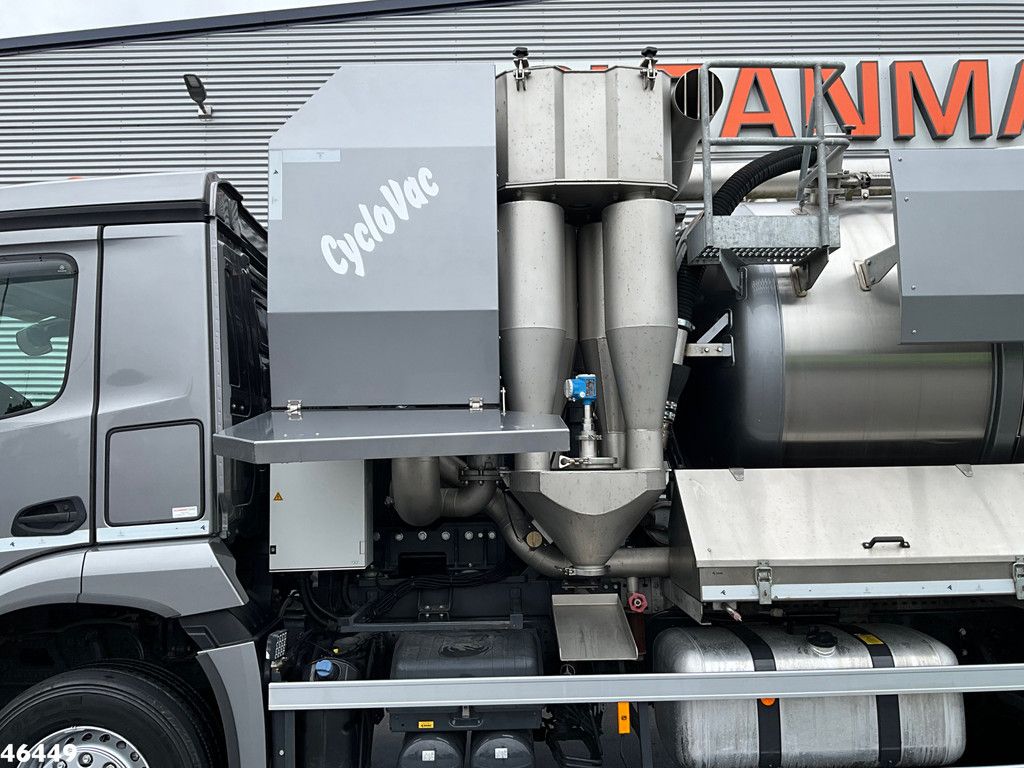 Mercedes-Benz Arocs 2643 6x4 Koks Cyclovac Vacuum Droge stoffen RVS opbouw