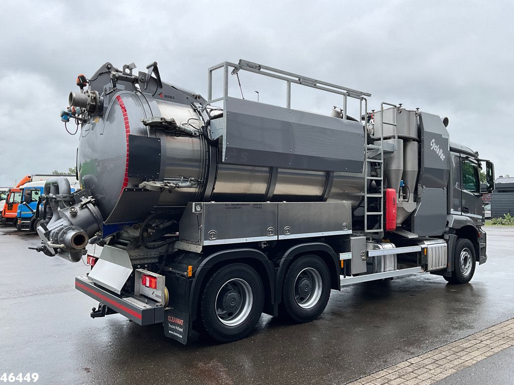 Mercedes-Benz Arocs 2643 6x4 Koks Cyclovac Vacuum Droge stoffen RVS opbouw