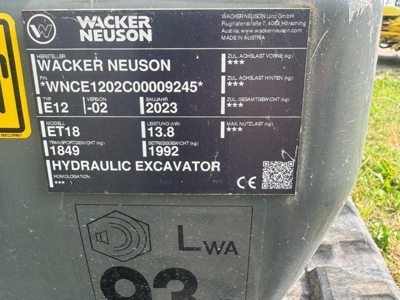 Wacker Neuson ET 18