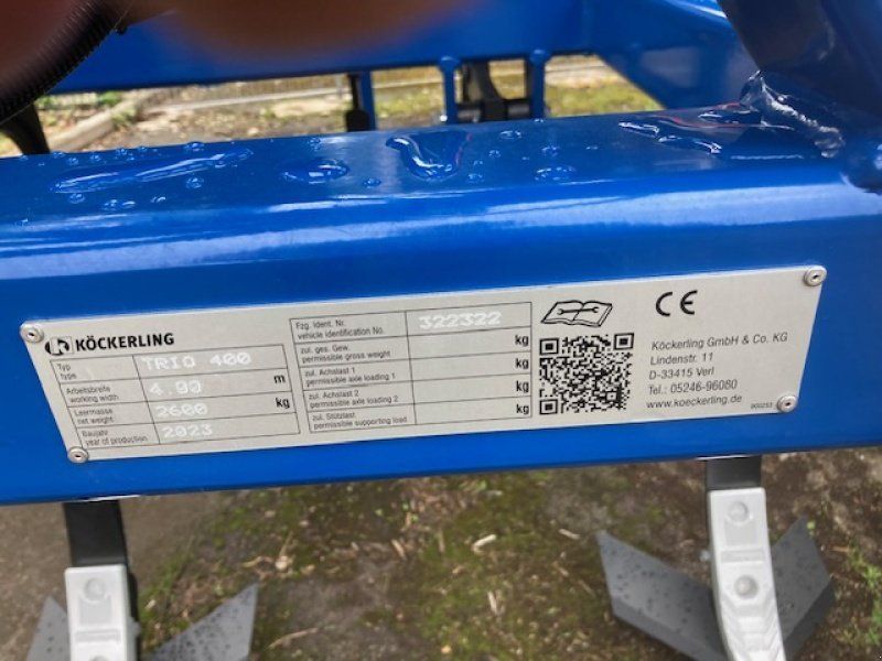 Köckerling Trio 400 mit Steinsicherung